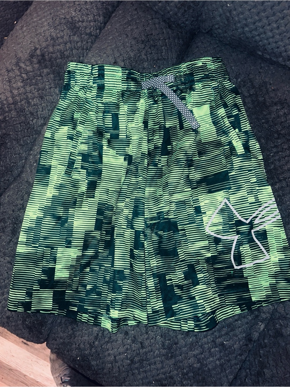 Under Armour Green & Black Performance Shorts